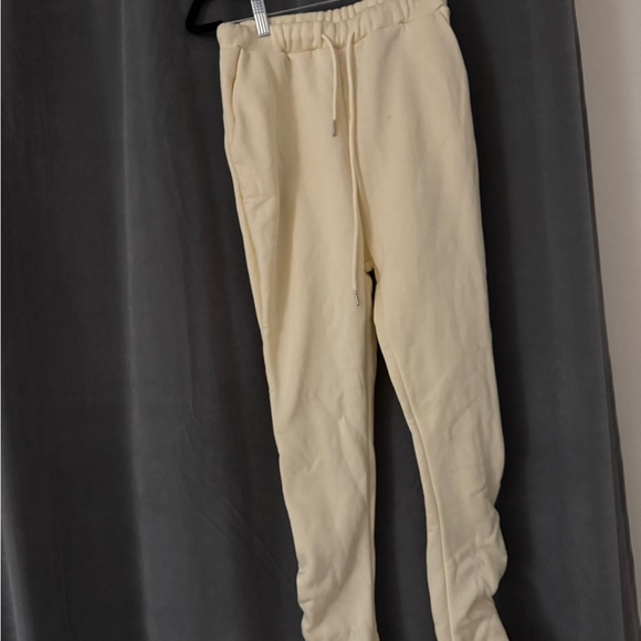 Women Cream Hoodie and Joggers Set - Picture 2 of 6